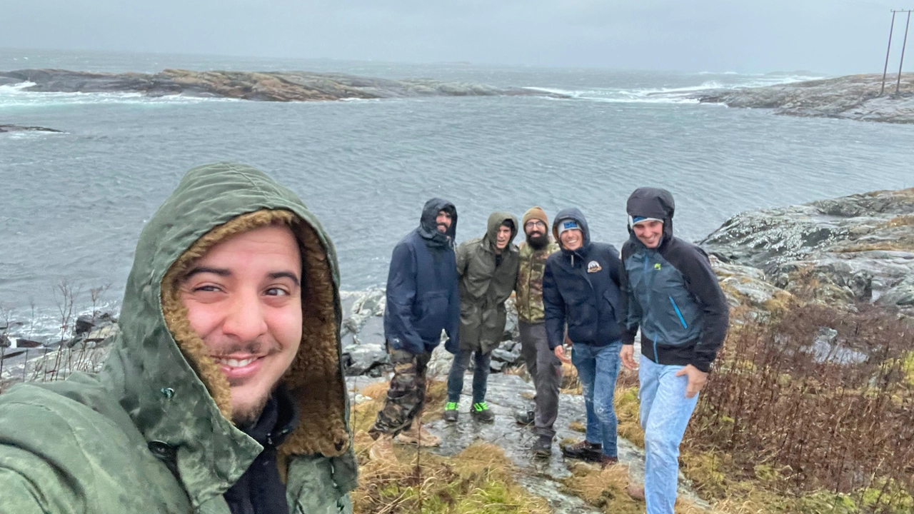 I sei giovani arrivati a Capo Nord I sei giovani arrivati a Capo Nord
