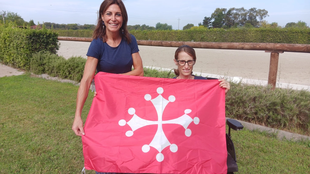 L'assessora allo sport Frida Scarpa con Sara Morganti