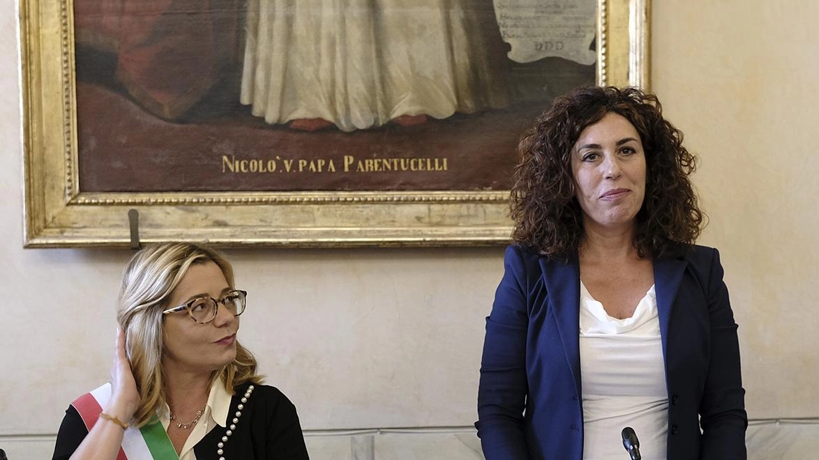 La sindaca Cristina Ponzanelli e la presidente del consiglio Raffaella Plicanti La sindaca Cristina Ponzanelli e la presidente del consiglio Raffaella Plicanti