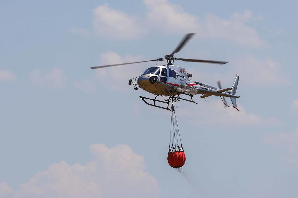 ancora roghi vasto incendio di bosco a campagnatico minacciati due casolari
