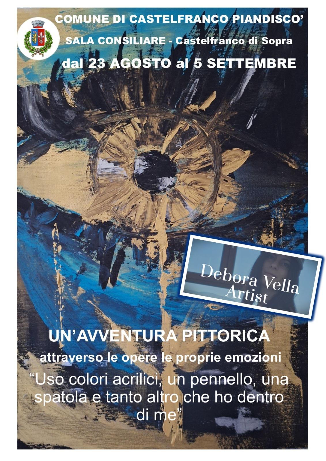 castelfranco di sopra sabato sar224 inaugurata la mostra di debora vella nella sala consiliare