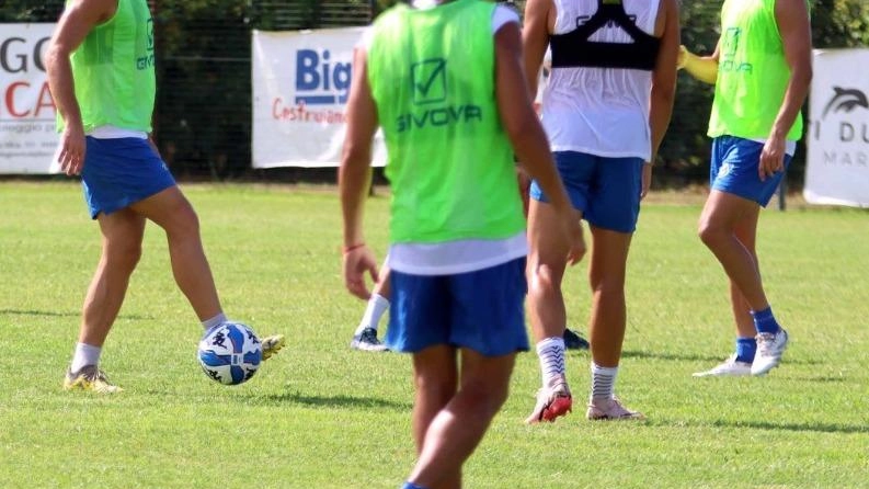 L’allenamento della Carrarese nell’impianto sportivo di Ricortola (Foto Paola Nizza) L’allenamento della Carrarese nell’impianto sportivo di Ricortola (Foto Paola Nizza)