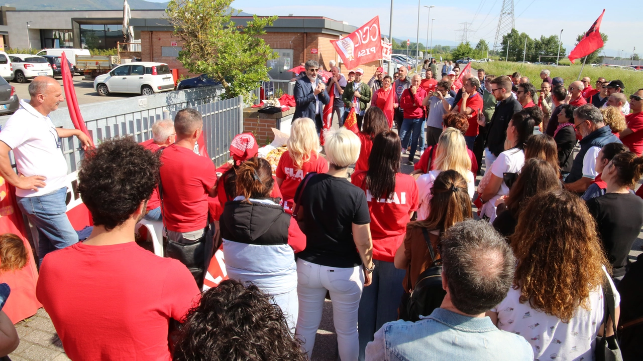 La protesta a maggio davanti ai cancelli dell’azienda dolciaria Biancoforno La protesta a maggio davanti ai cancelli dell’azienda dolciaria Biancoforno