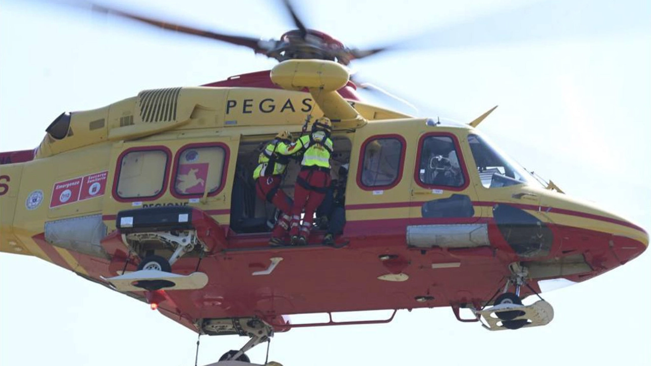 L'elisoccorso regionale Pegaso in azione (foto di repertorio) L'elisoccorso regionale Pegaso in azione (foto di repertorio)