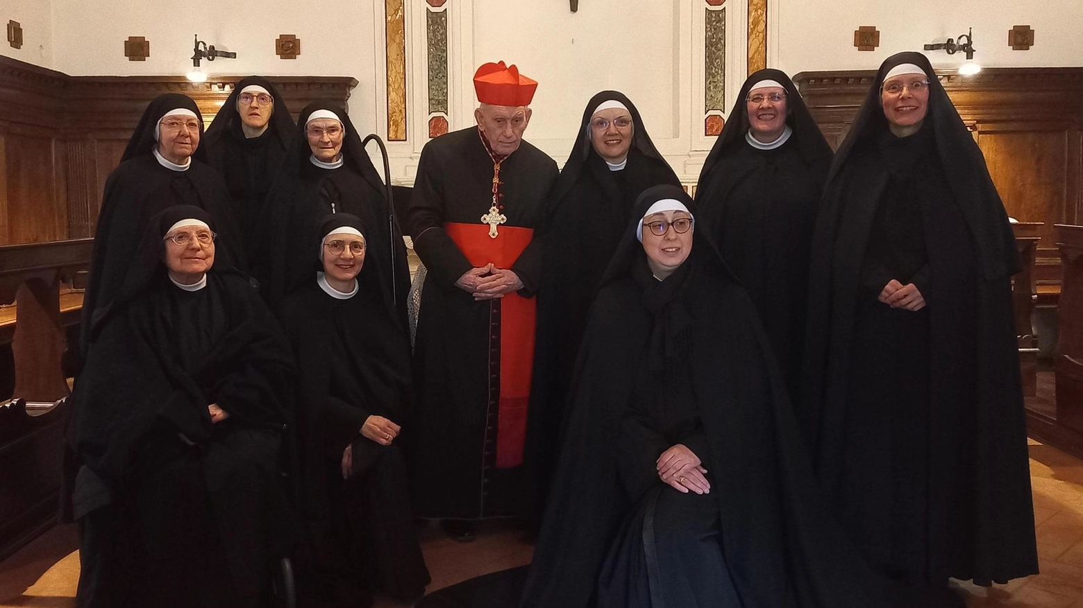 Il cardinale Simoni in visita a Lecceto: "Accolto con affetto"