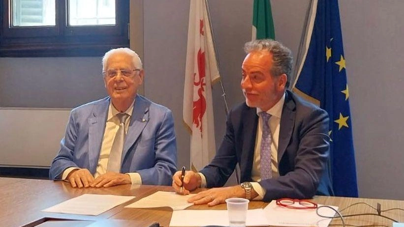 Maurizio Bigazzi (Confindustria) e Tito Nocentini di Intesa Sanpaolo Maurizio Bigazzi (Confindustria) e Tito Nocentini di Intesa Sanpaolo