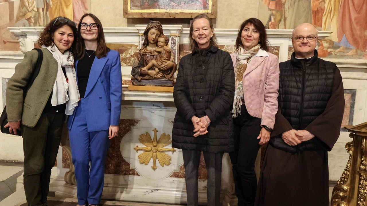 La presentazione del restauro della Madonna con Bambino nella chiesa del Carmine