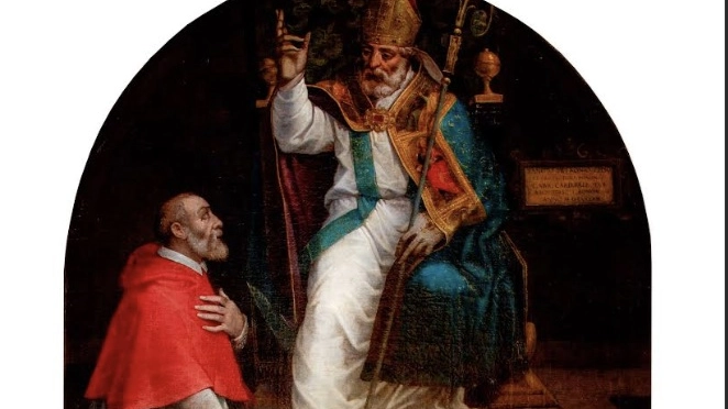San Petronio benedice il cardinale