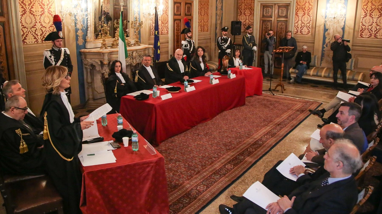 L’inaugurazione dell’anno giudiziario della Corte dei Conti (Foto Crocchioni)