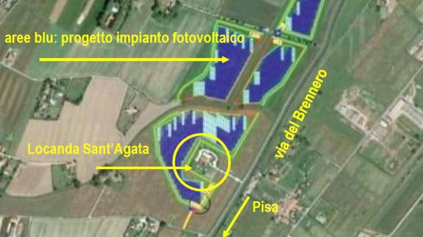 La mappa relativa alla progettazione dell’impianto fotovoltaico La mappa relativa alla progettazione dell’impianto fotovoltaico