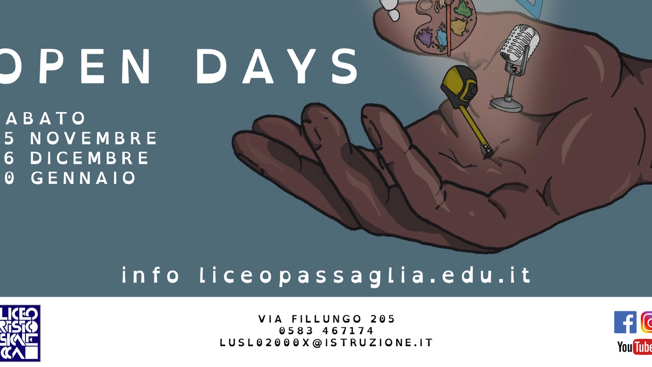 Open Days Liceo Artistico Musicale Passaglia