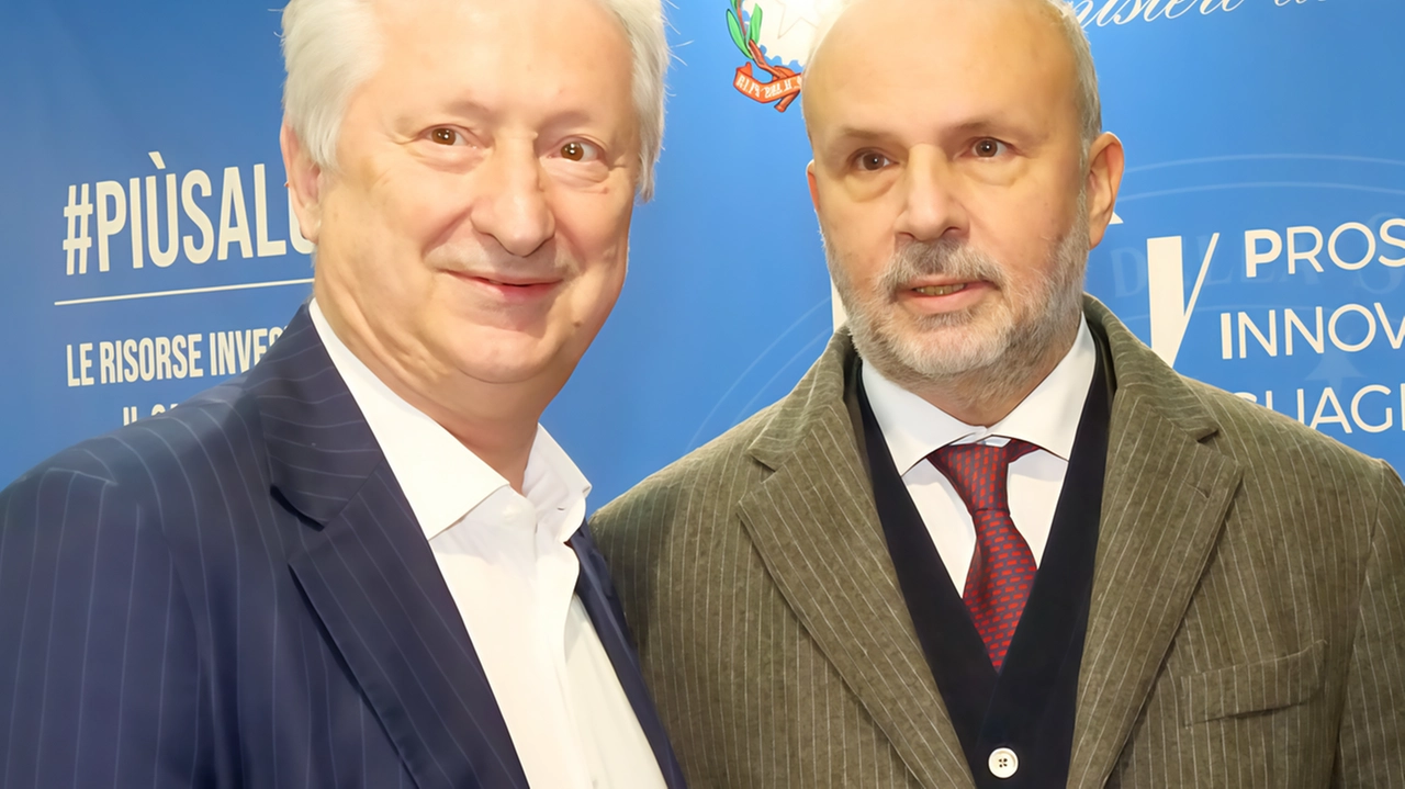 Vasco Giannotti, patron del Forum Risk, insieme al ministo Orazio Schillaci Vasco Giannotti, patron del Forum Risk, insieme al ministo Orazio Schillaci