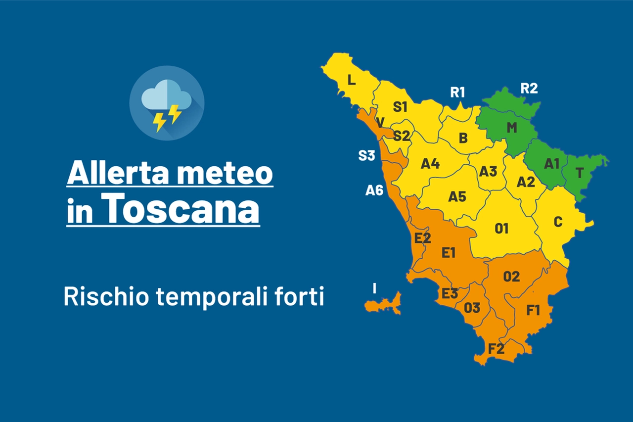 Una nuova allerta in Toscana: in alcuni Comuni sarà addirittura di colore arancione