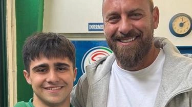 Matteo Stradini con Daniele De Rossi