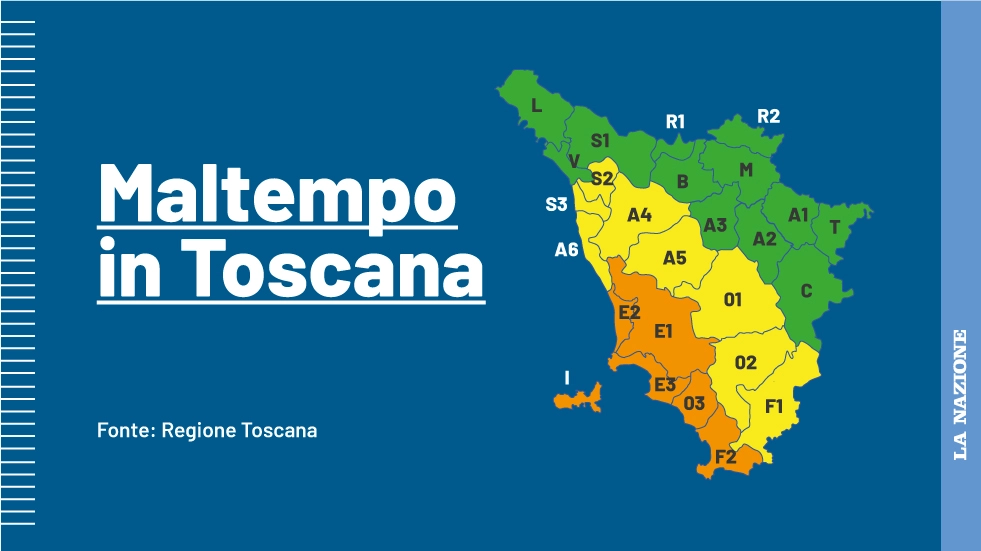 Nuova allerta meteo in Toscana per la giornata di giovedì 13 febbraio Nuova allerta meteo in Toscana per la giornata di giovedì 13 febbraio