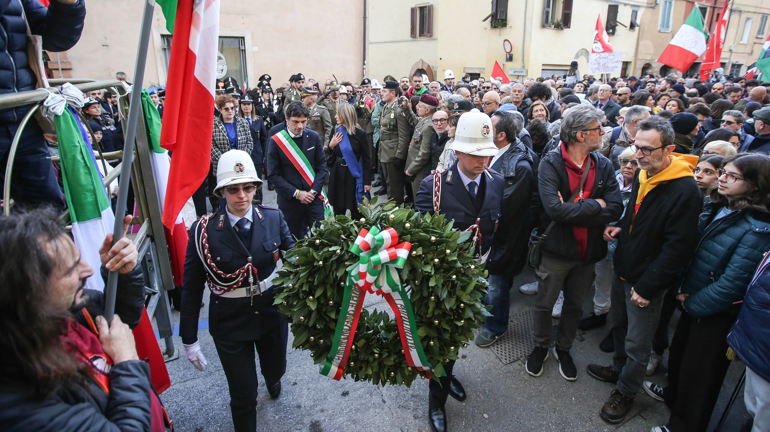 25 Aprile, le celebrazioni a Perugia (foto Crocchioni)