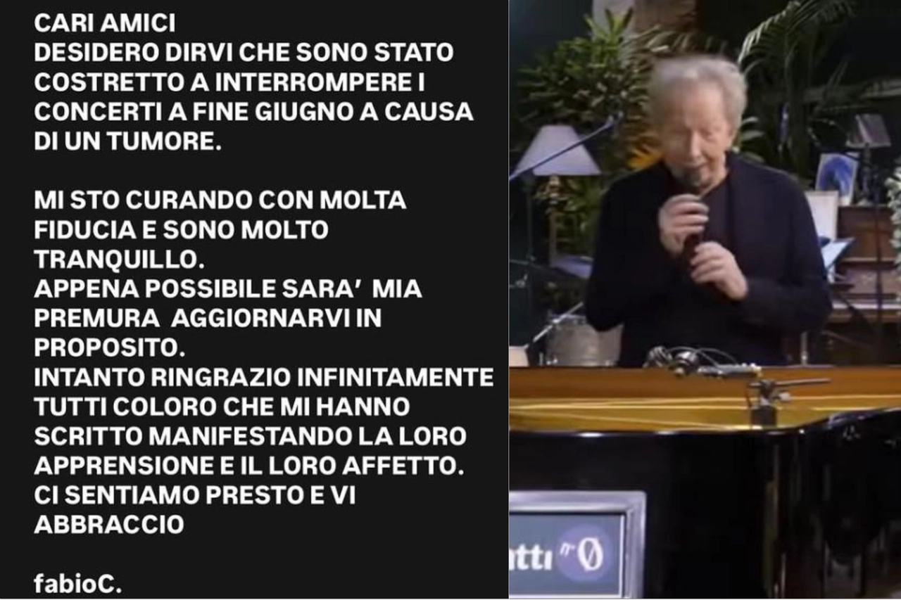 Fabio Concato: "Ho un tumore"