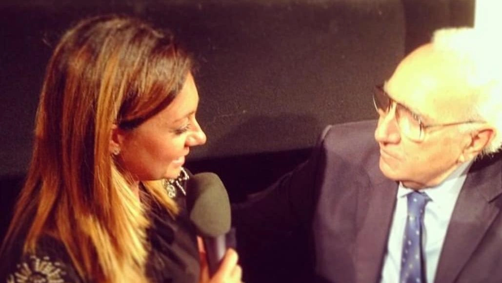 Serena Magnanensi con Pippo Baudo Serena Magnanensi con Pippo Baudo