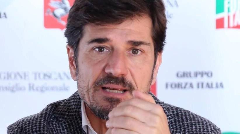 Marco Stella, 53 anni, coordinatore regionale di Forza Italia ieri ad Arezzo
