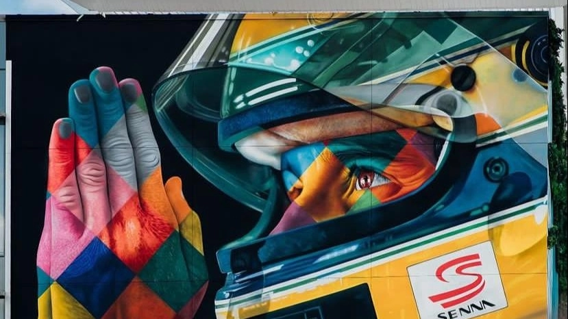 La nuova opera di Eduardo Kobra, dedicata al campione Ayrton Senna 