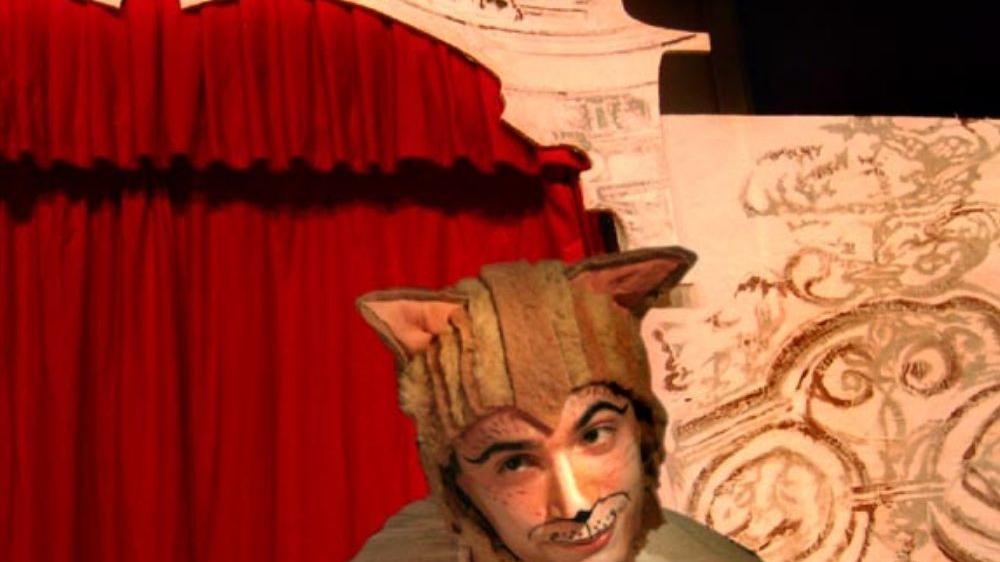 il gatto con gli stivali e il brutto anatroccolo in scena