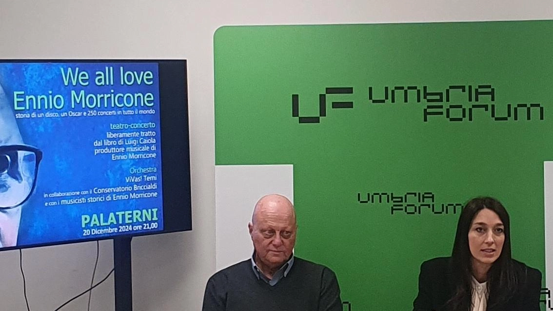 Il progetto "We all love Ennio Morricone" al PalaTerni il 20 dicembre unisce Conservatori di Terni e Perugia per celebrare il Maestro con spettacoli e concerti. Il progetto "We all love Ennio Morricone" al PalaTerni il 20 dicembre unisce Conservatori di Terni e Perugia per celebrare il Maestro con spettacoli e concerti.