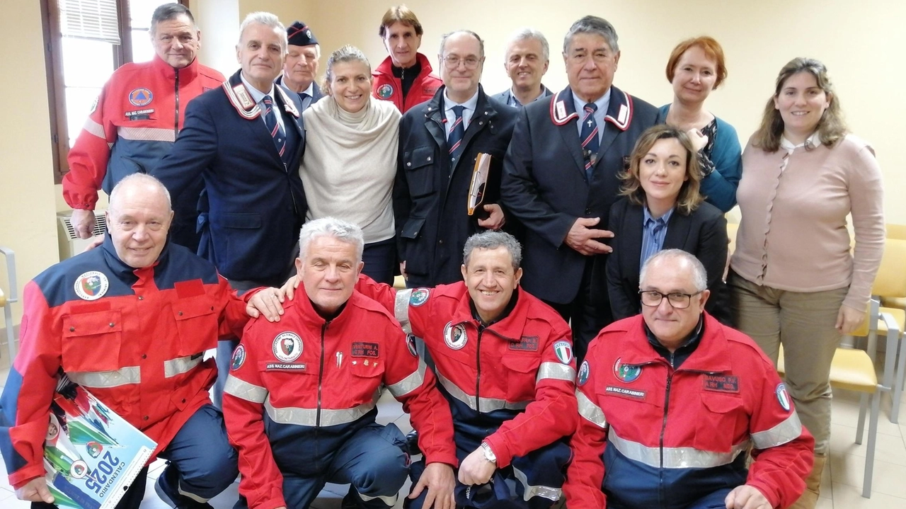 La sezione di Monsummano dell’Anc insieme a De Caro e Lomi La sezione di Monsummano dell’Anc insieme a De Caro e Lomi