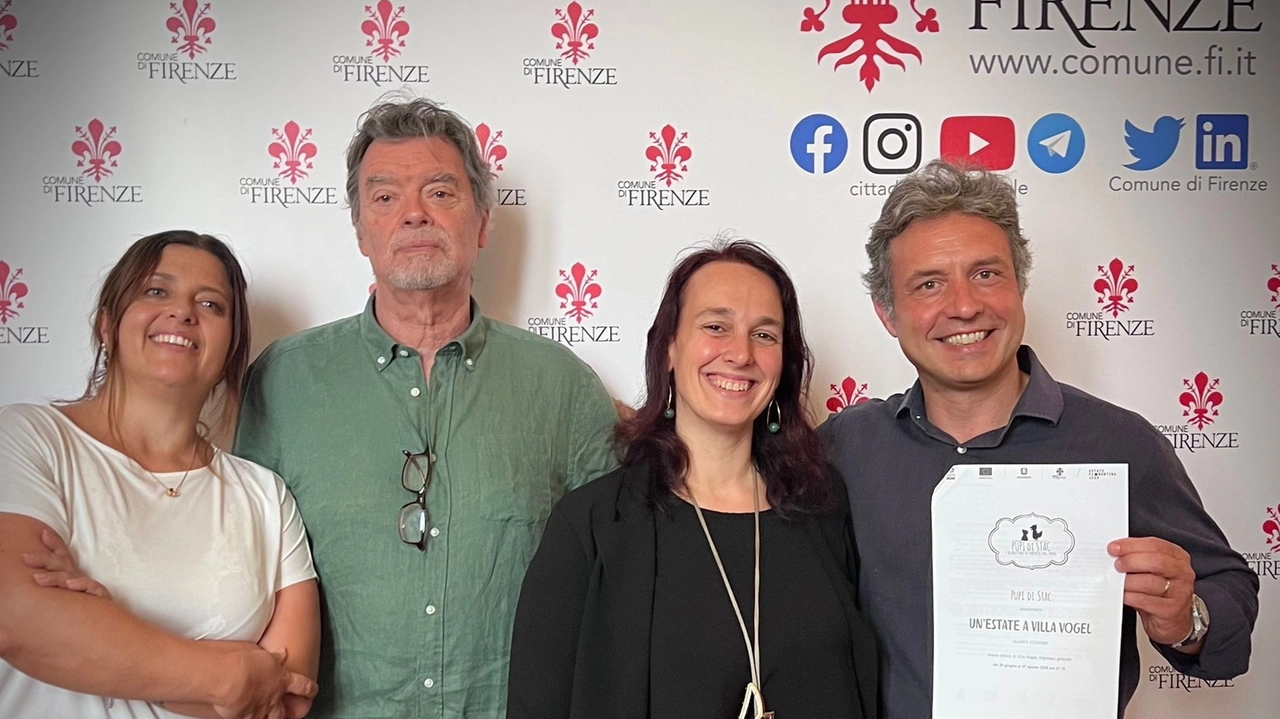 Il presidente del Q4 Mirko Dormentoni con gli organizzatori