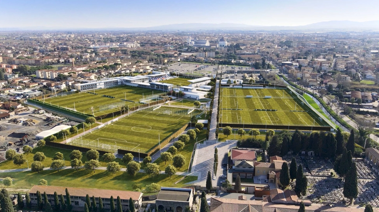 Il rendering del nuovo centro sportivo Il rendering del nuovo centro sportivo