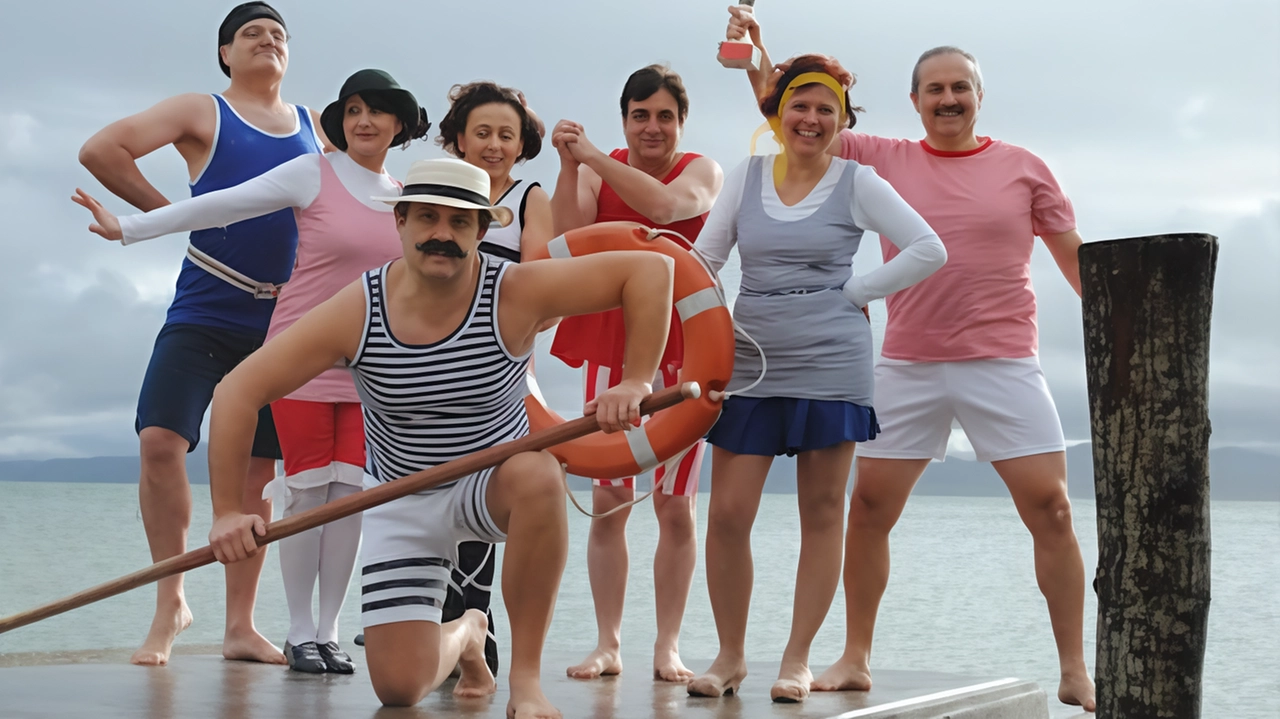 Alcuni protagonisti e animatori dell’iniziativa ’Ferragosto al Masso’ Alcuni protagonisti e animatori dell’iniziativa ’Ferragosto al Masso’