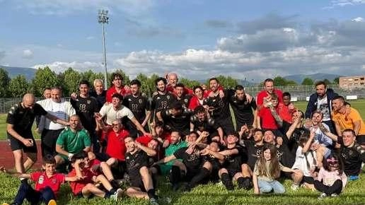 Jolo calcio dopo la vittoria contro la Folgor Calenzano Jolo calcio dopo la vittoria contro la Folgor Calenzano