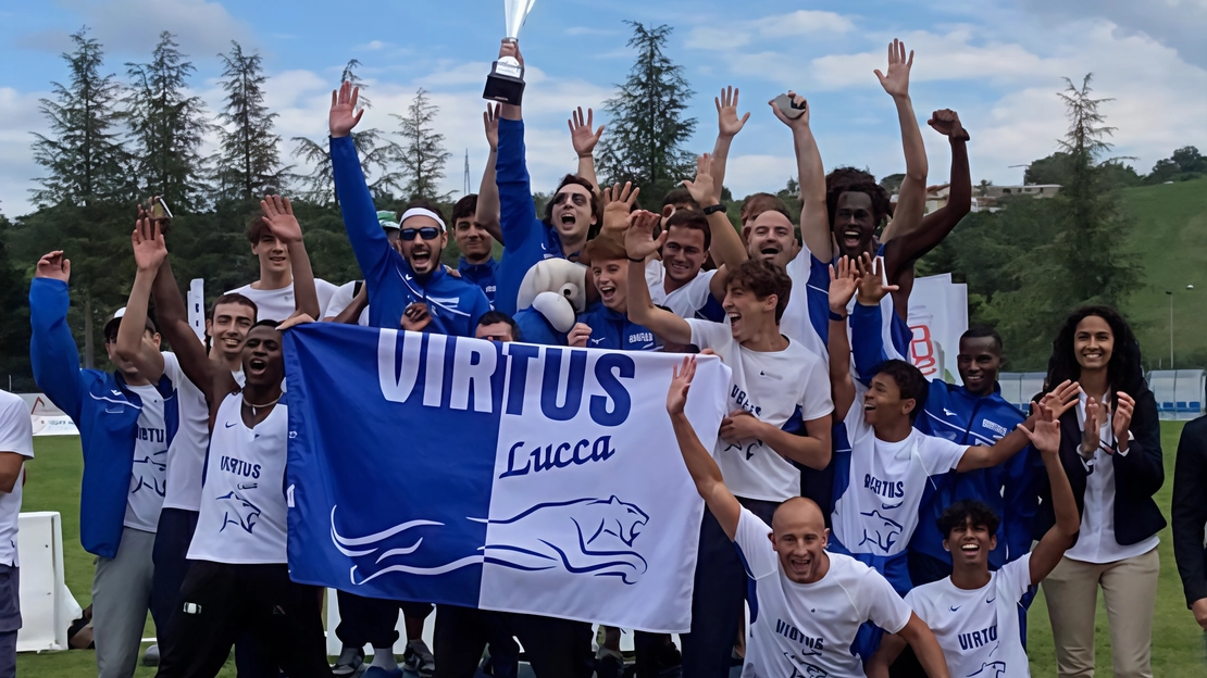 La squadra maschile della Virtus che partecipa alla finale di serie «A» Oro La squadra maschile della Virtus che partecipa alla finale di serie «A» Oro