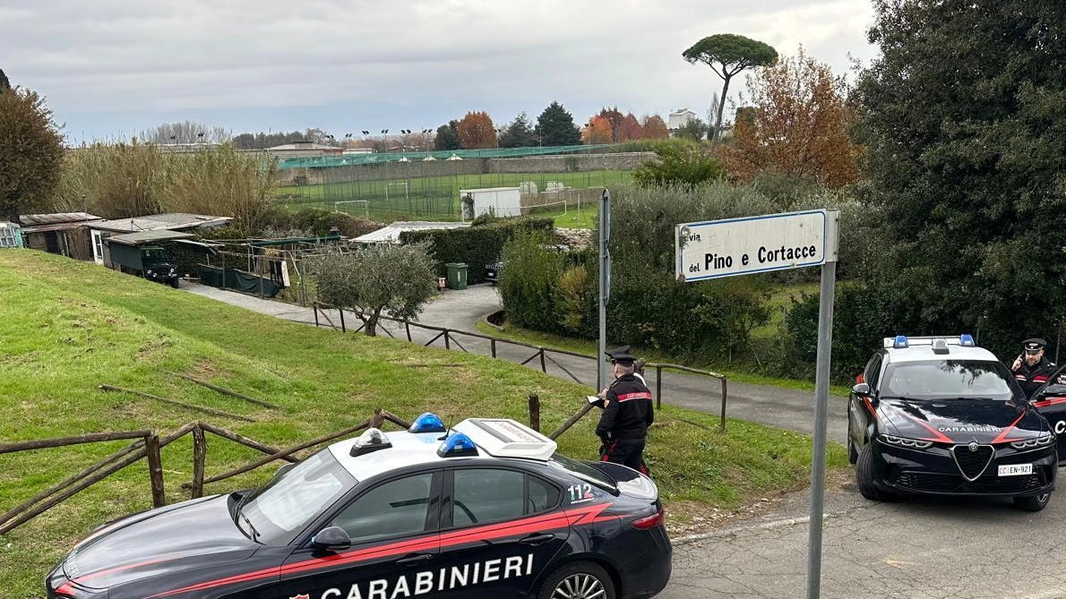 Le pattuglie dei carabinieri sul luogo del drammatico. accoltellamento dello scorso 25 novembre in via del Pino e Cortacce a Massa Pisana Le pattuglie dei carabinieri sul luogo del drammatico. accoltellamento dello scorso 25 novembre in via del Pino e Cortacce a Massa Pisana