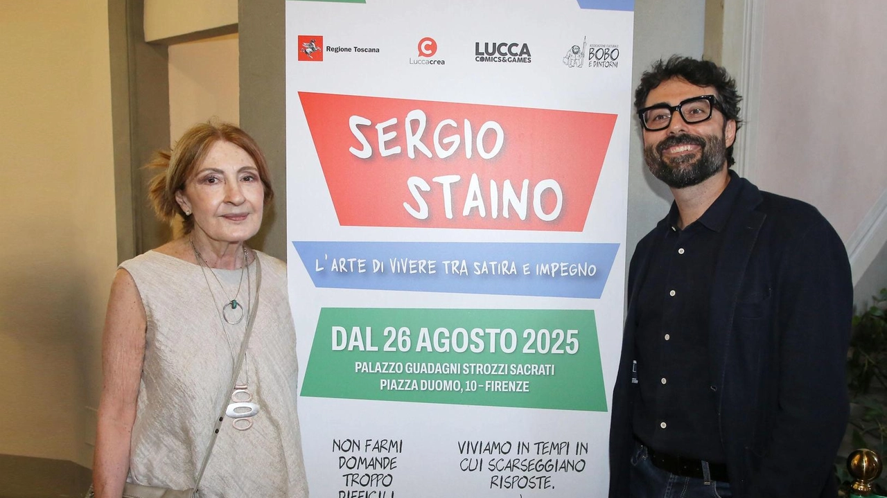 Bruna Pinasco, moglie di Sergio Staino, e il figlio Michele