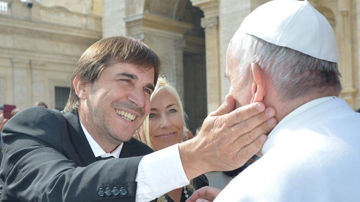 Il presidente del Perugia, l’argentino Javier Faroni, e l’incontro con il Papa