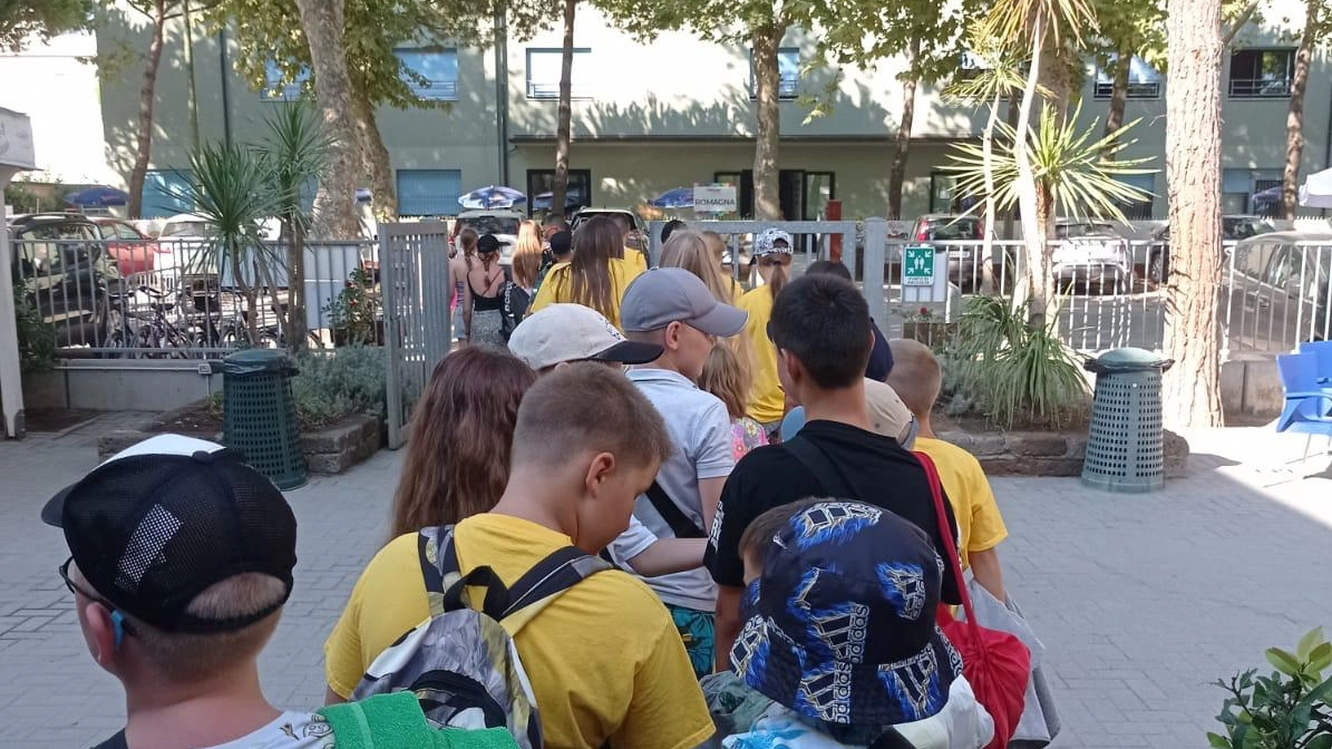 I bambini ucraini al campo estivo I bambini ucraini al campo estivo