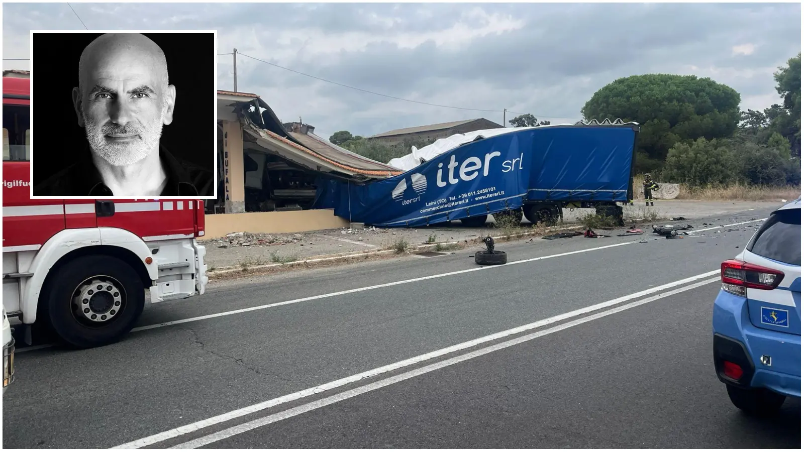 Capalbio, scontro auto-tir: tremendo incidente sull’Aurelia. Muore designer internazionale