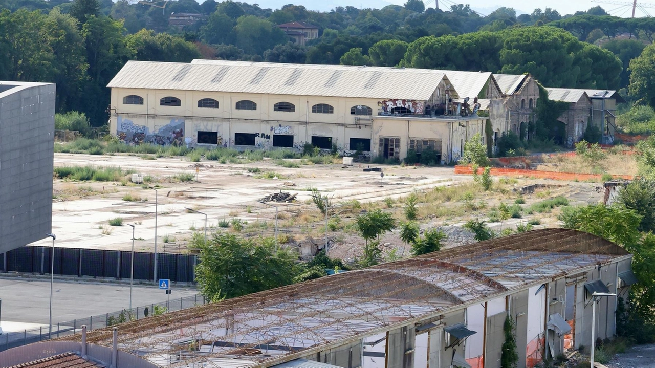Una veduta. dell’area dell’ex Officine Grandi Riparazioni proprio alle spalle della stazione Leopolda