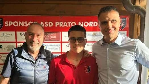 Andrea D’Angelo (al centro) autore di 20 gol nel Prato Nord U21 in Terza Categoria Andrea D’Angelo (al centro) autore di 20 gol nel Prato Nord U21 in Terza Categoria