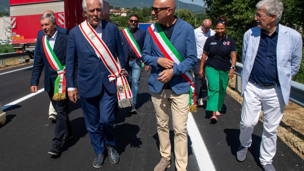 Il governatore Eugenio Giani all’inaugurazione dell’infrastruttura (FotoGermogli)