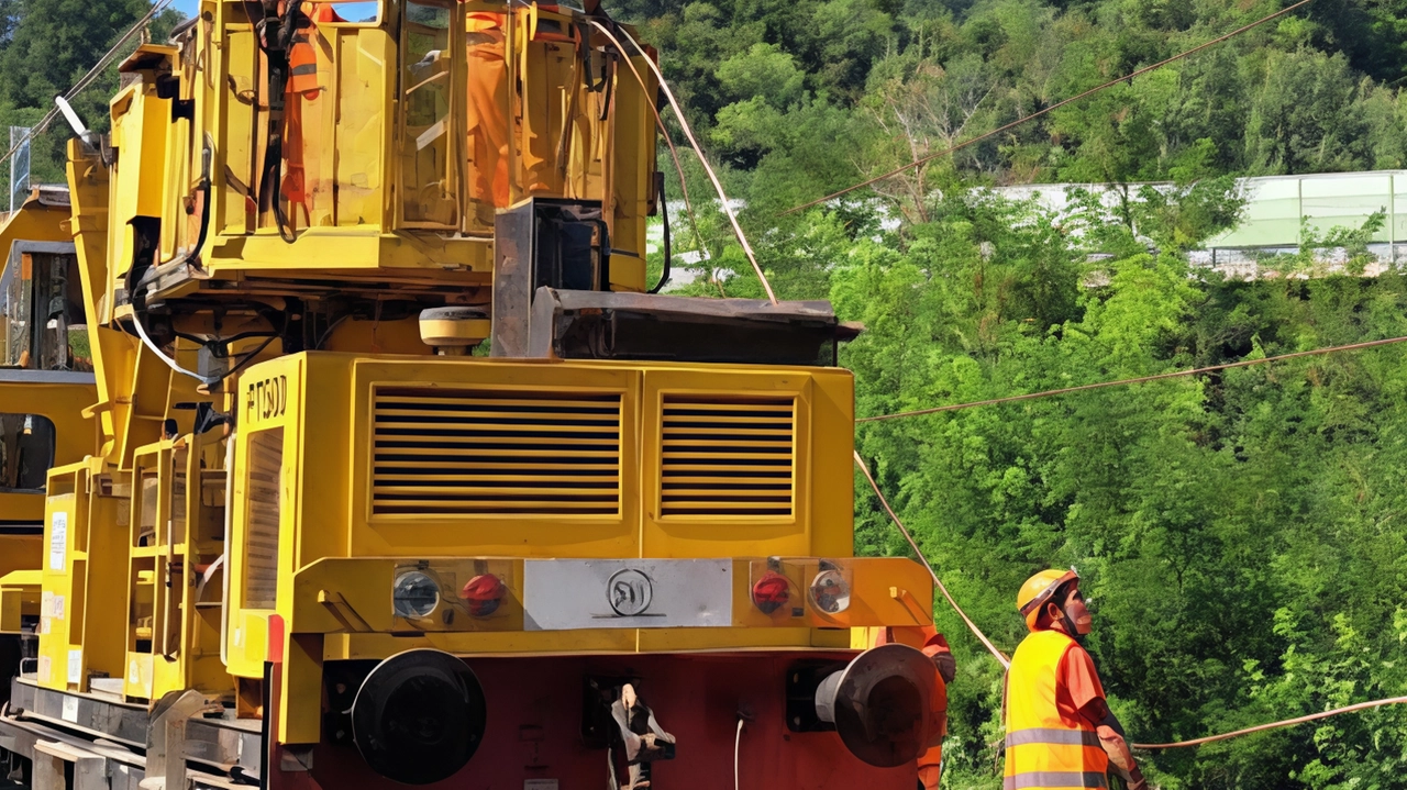 Lavori sulla linea ferroviaria Lavori sulla linea ferroviaria