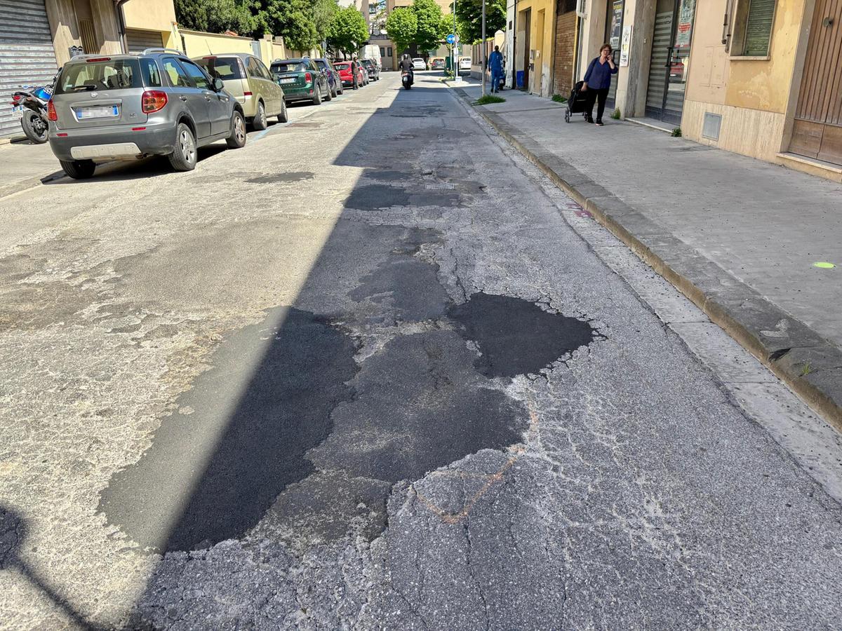 via leopardi rubinetti a secco poi l8217atteso nuovo asfalto