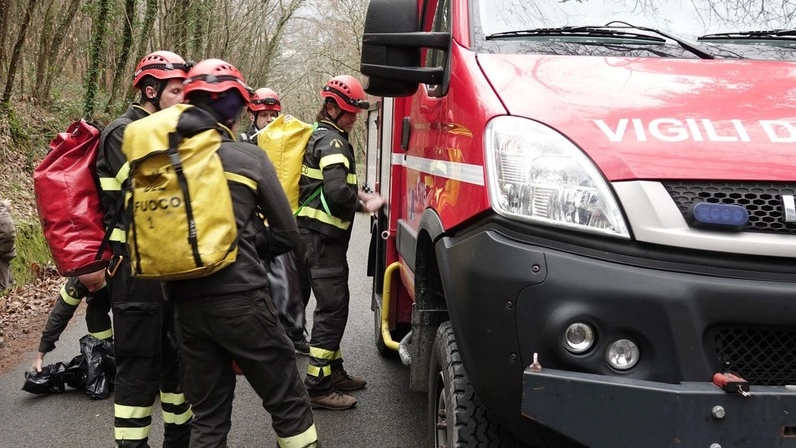 L’imprenditore trovato nel bosco dai vigili del fuoco (foto d’archivio)