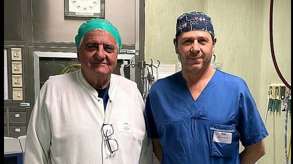 Il professor Ettore Mearini e il dottor Marcello Bergonzini