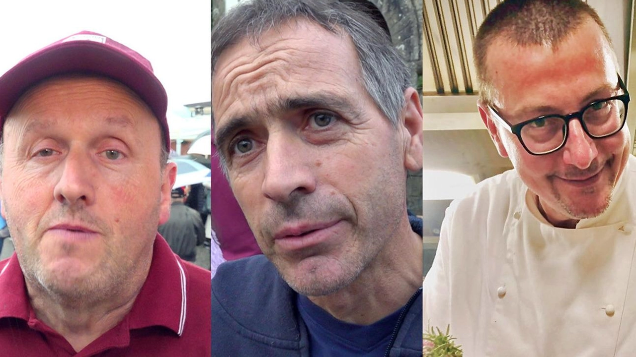 . I tre premiati a Castelnuovo: da sinistra, Stefano Bresciani Alessandro Bertolini e Stefano Bertolini . I tre premiati a Castelnuovo: da sinistra, Stefano Bresciani Alessandro Bertolini e Stefano Bertolini