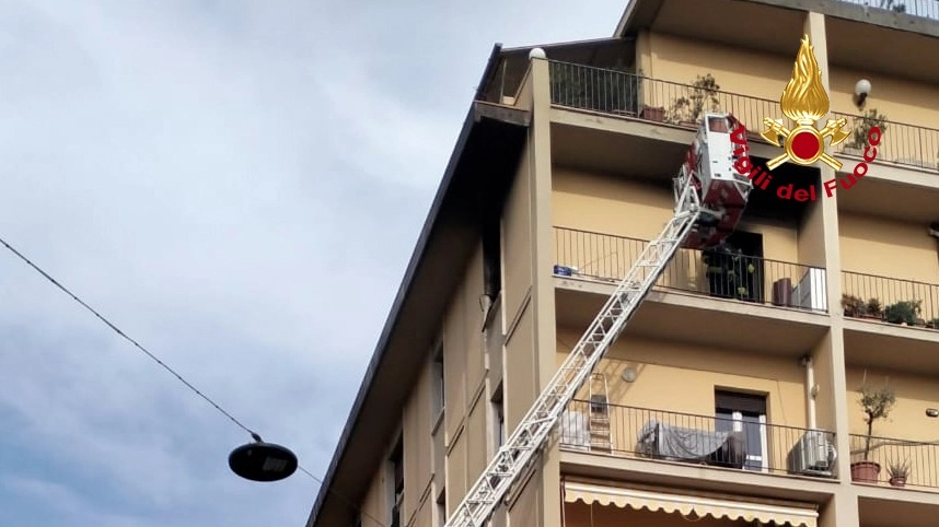 L'intervento dei vigili del fuoco