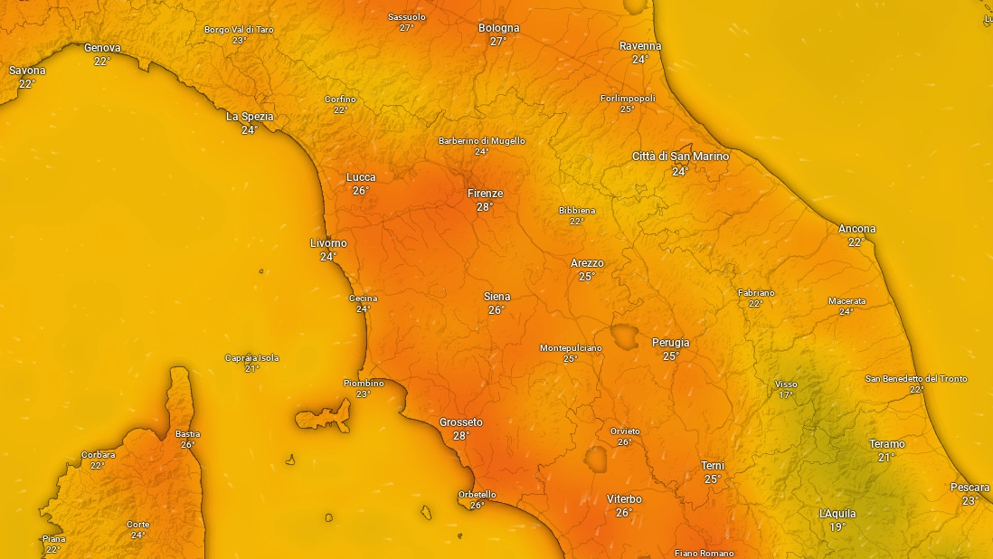 Caldo fino a 32 gradi, estate alle porte in Toscana: previsioni meteo ponte 2 giugno