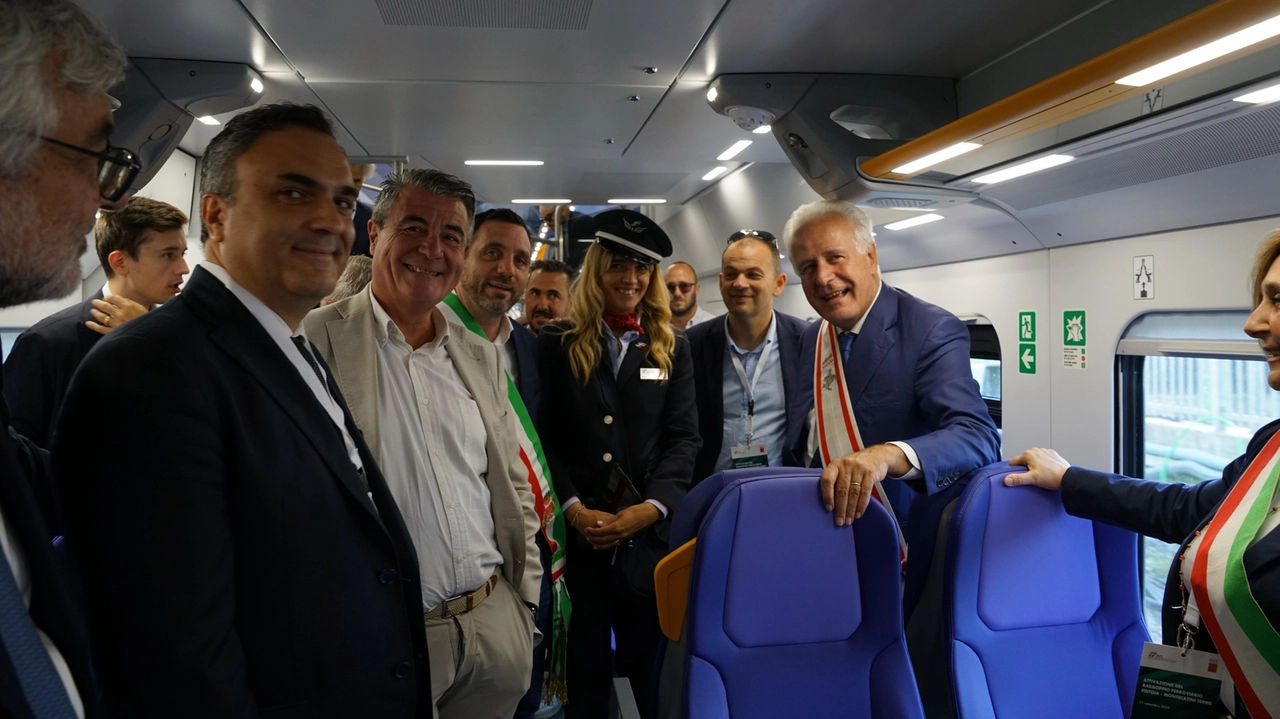 L'inaugurazione del raddoppio della linea ferroviaria Pistoia-Montecatini Terme