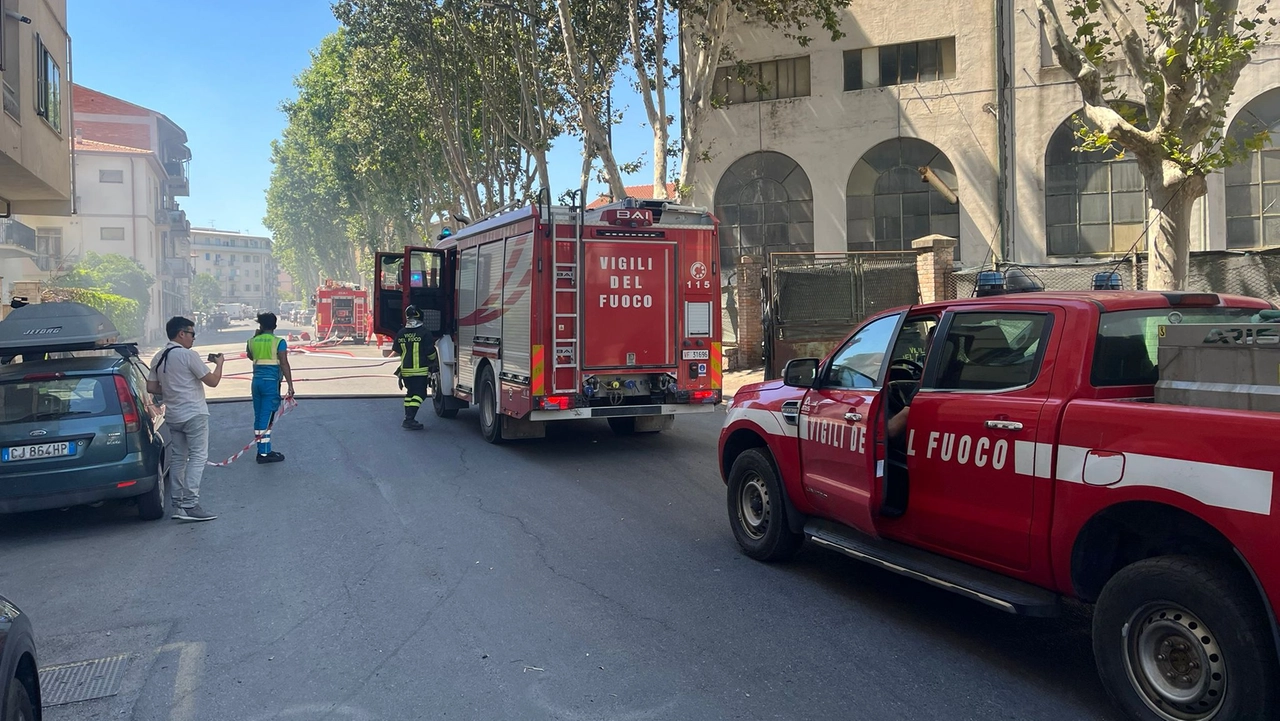 Grosseto, fiamme e fumo in città (Foto Aprili) Grosseto, fiamme e fumo in città (Foto Aprili)