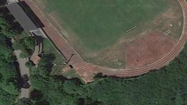 Una immagine dall’alto del campo del Cerniolo a Vernio